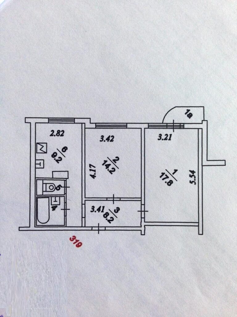 планировка двухкомнатной квартиры п-3м с размерами